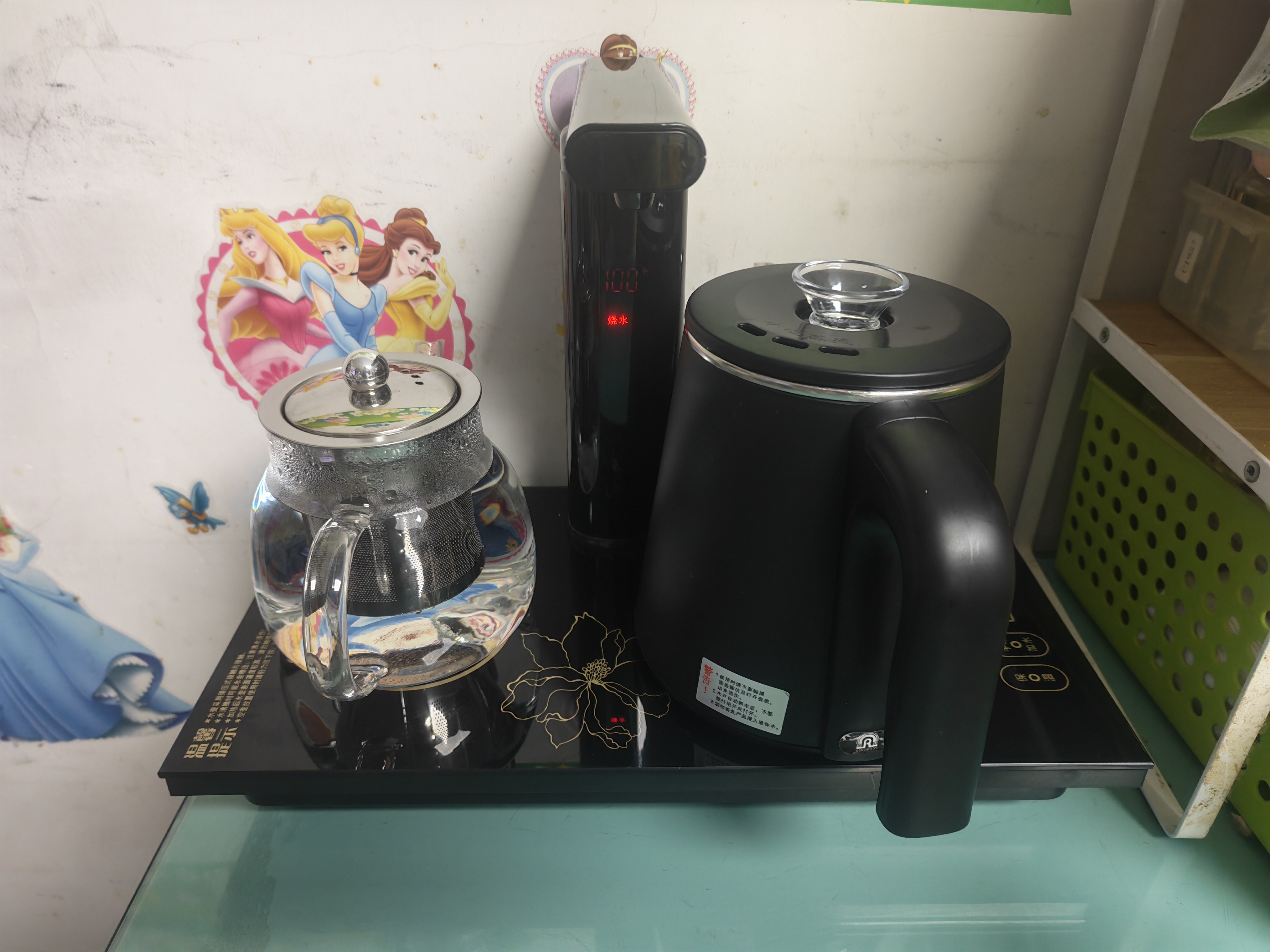 容声 全自动上水电热水壶热水壶烧水保温烧水壶泡茶烧水壶煮茶茶台电水壶烧水煮茶一体机茶具家庭用 0.8L 保温款升级感应加水双屏 实拍图
