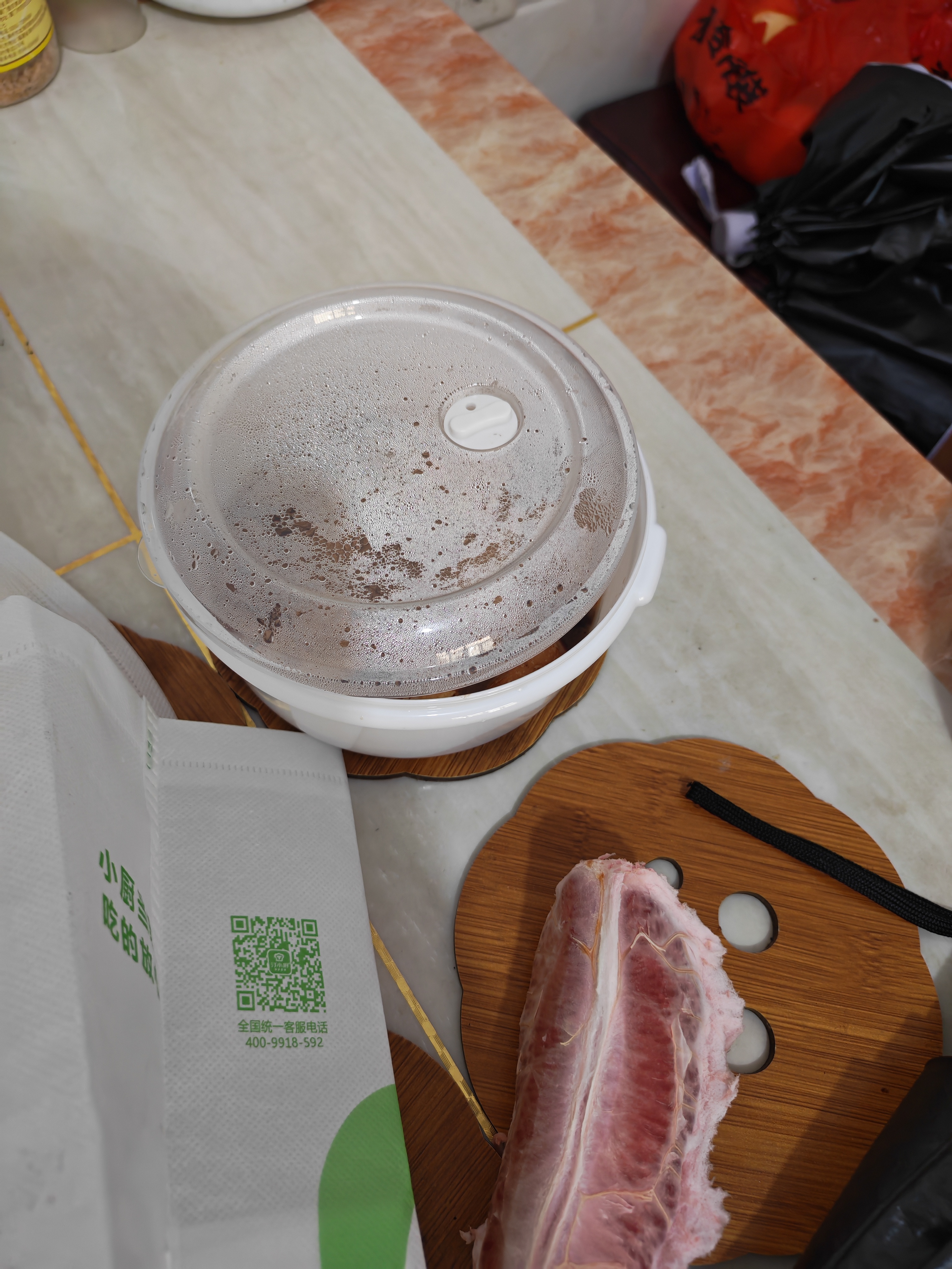 安买微波炉饭盒专用加热容器微波炉碗冰箱收纳盒水果盒 三件套S1000 实拍图