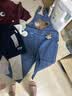 嘟嘟家[7A抑菌]儿童衣服秋装男童T恤长袖秋女童衣服宝宝童装潮 条纹90 实拍图