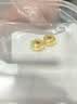 御邪足金999光面算盘珠隔断珠黄金垫片DIY手串手链金配饰 算盘珠:约0.06g两颗 实拍图