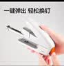 得力（deli）70页订书机大号厚层省力50%订书器重型学生文件装订文具弹出钉道办公用品 TA570白色 实拍图