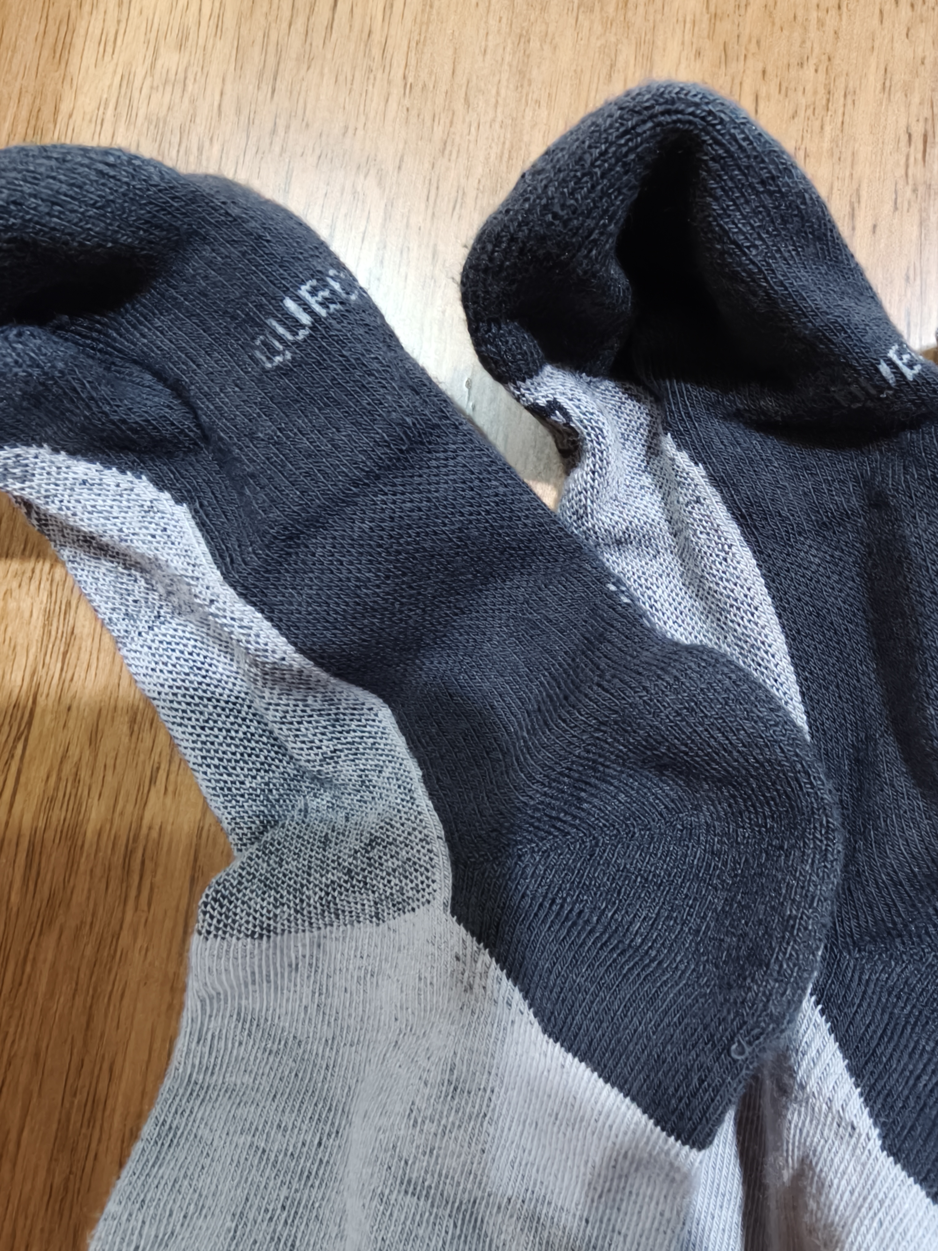 迪卡侬（DECATHLON）登山徒步袜男女袜棉透气2双装ODS灰色35-38码-4336788 实拍图
