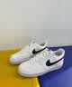 耐克（NIKE）男鞋26秋季新款运动鞋透气轻便耐磨皮面休闲鞋潮流百搭滑板鞋子男  BIG NIKE/黑/白/翠绿 41 (260mm) 实拍图