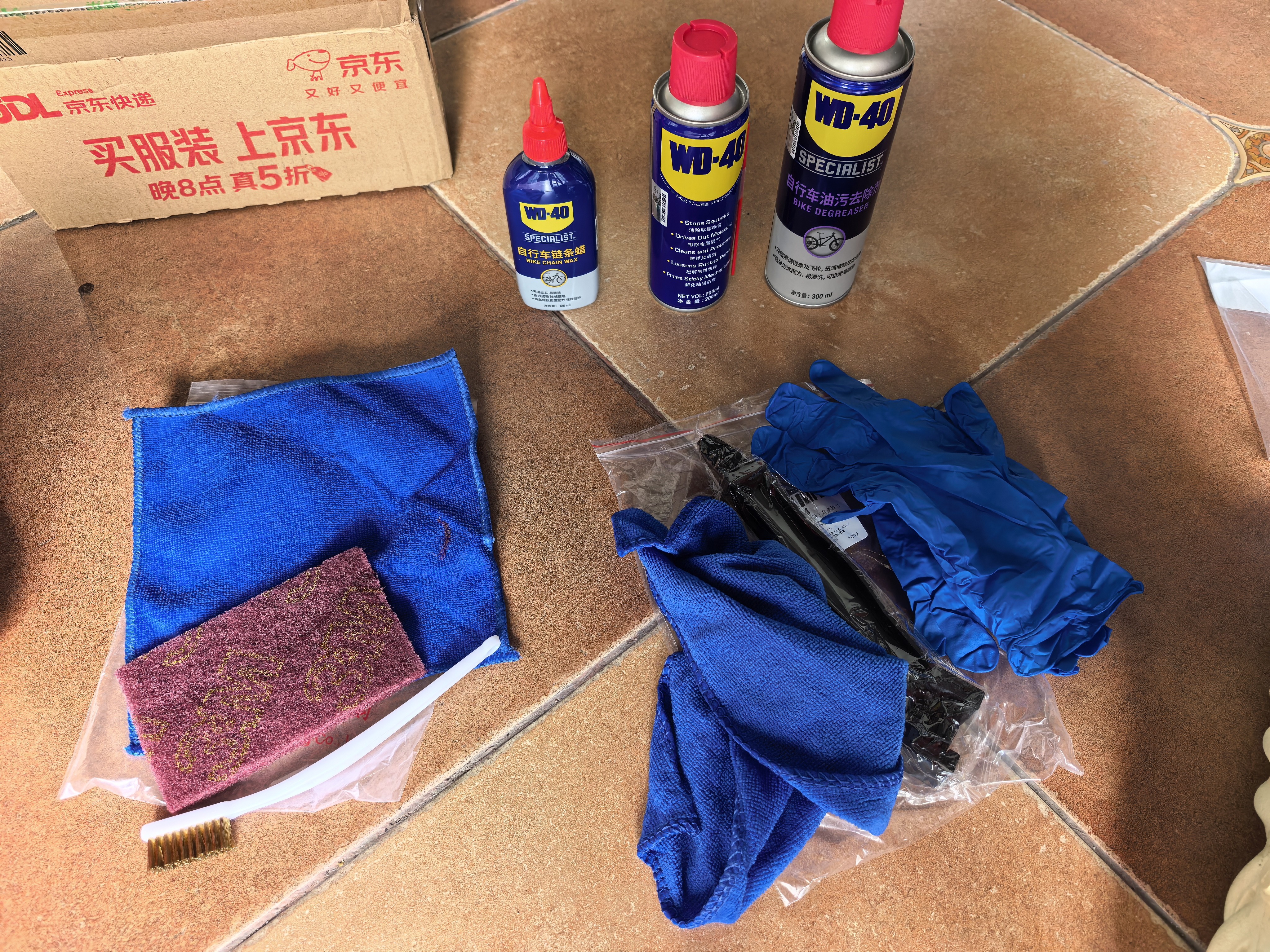 WD-40自行车链条除锈清洗润滑防锈套装公路山地车身干性链条蜡 实拍图