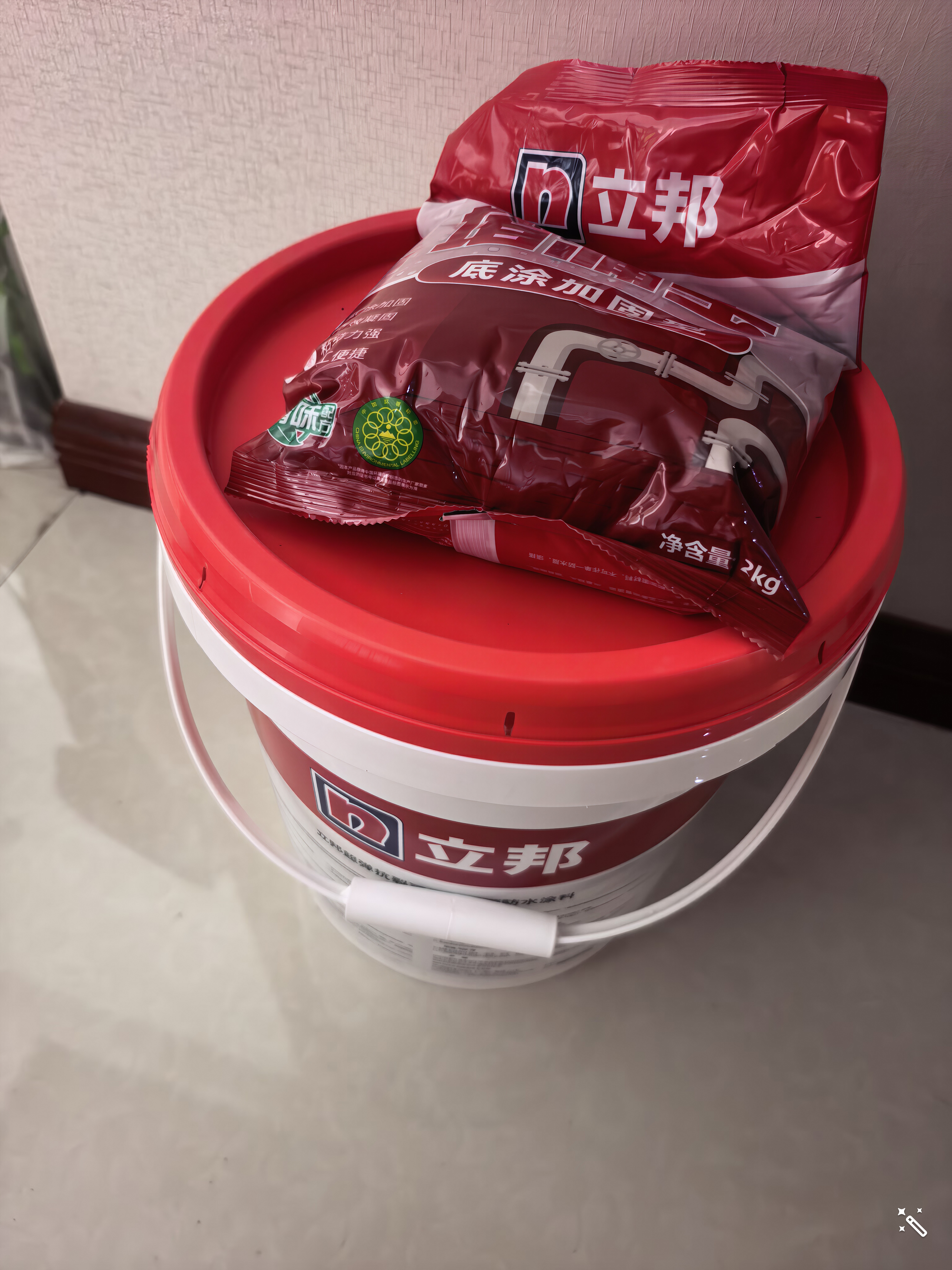 立邦屋顶补漏防水材料楼顶房顶外墙防水耐高温防晒耐磨 18kg可外露 实拍图