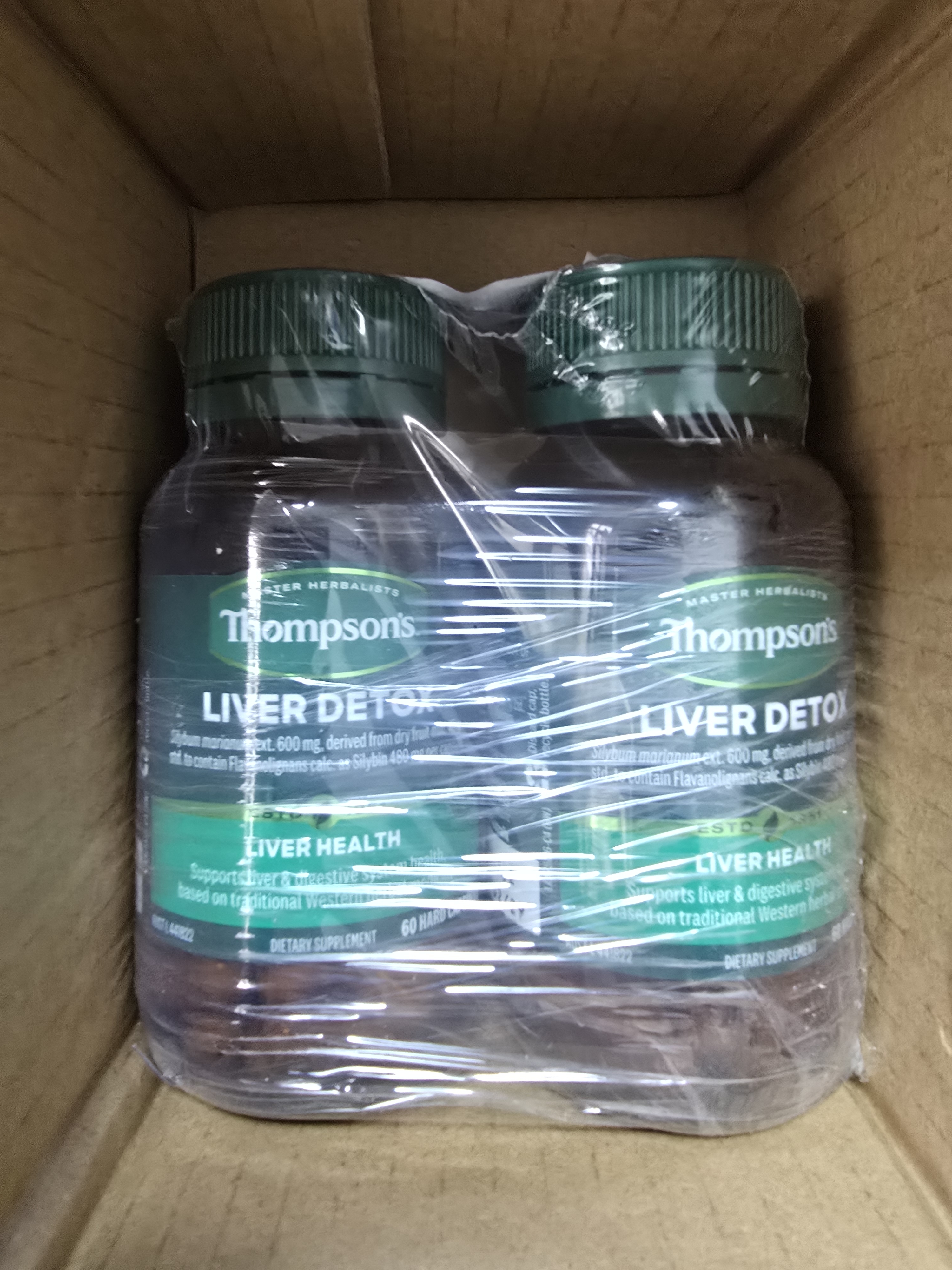 汤普森（Thompson's）奶蓟草护肝片含量升级水飞蓟职场高压熬夜养肝60粒*2瓶 实拍图