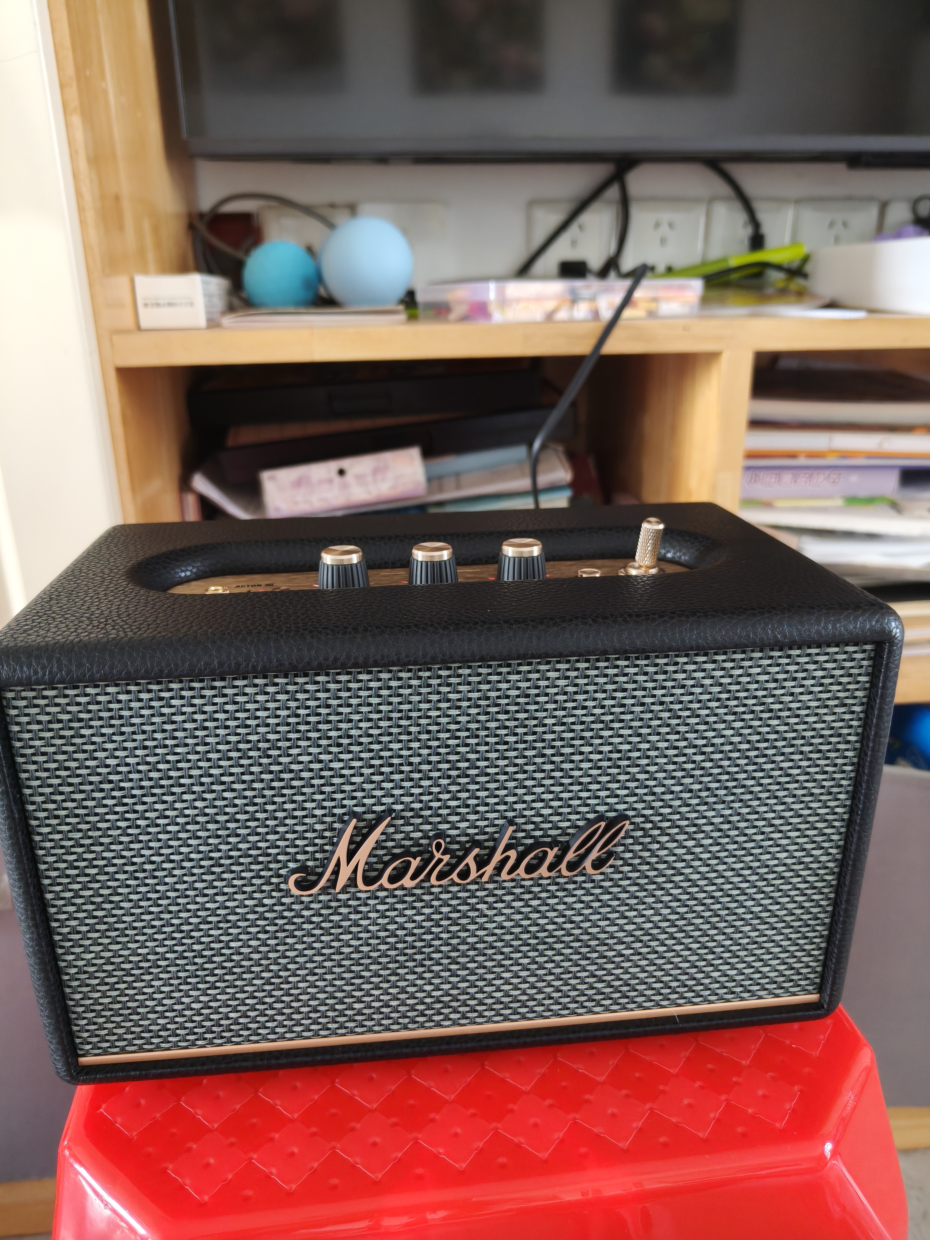 Marshall（马歇尔）ACTON III 蓝牙音箱3代无线家用室内重低音生日毕业礼物桌面电脑音响 黑色 实拍图