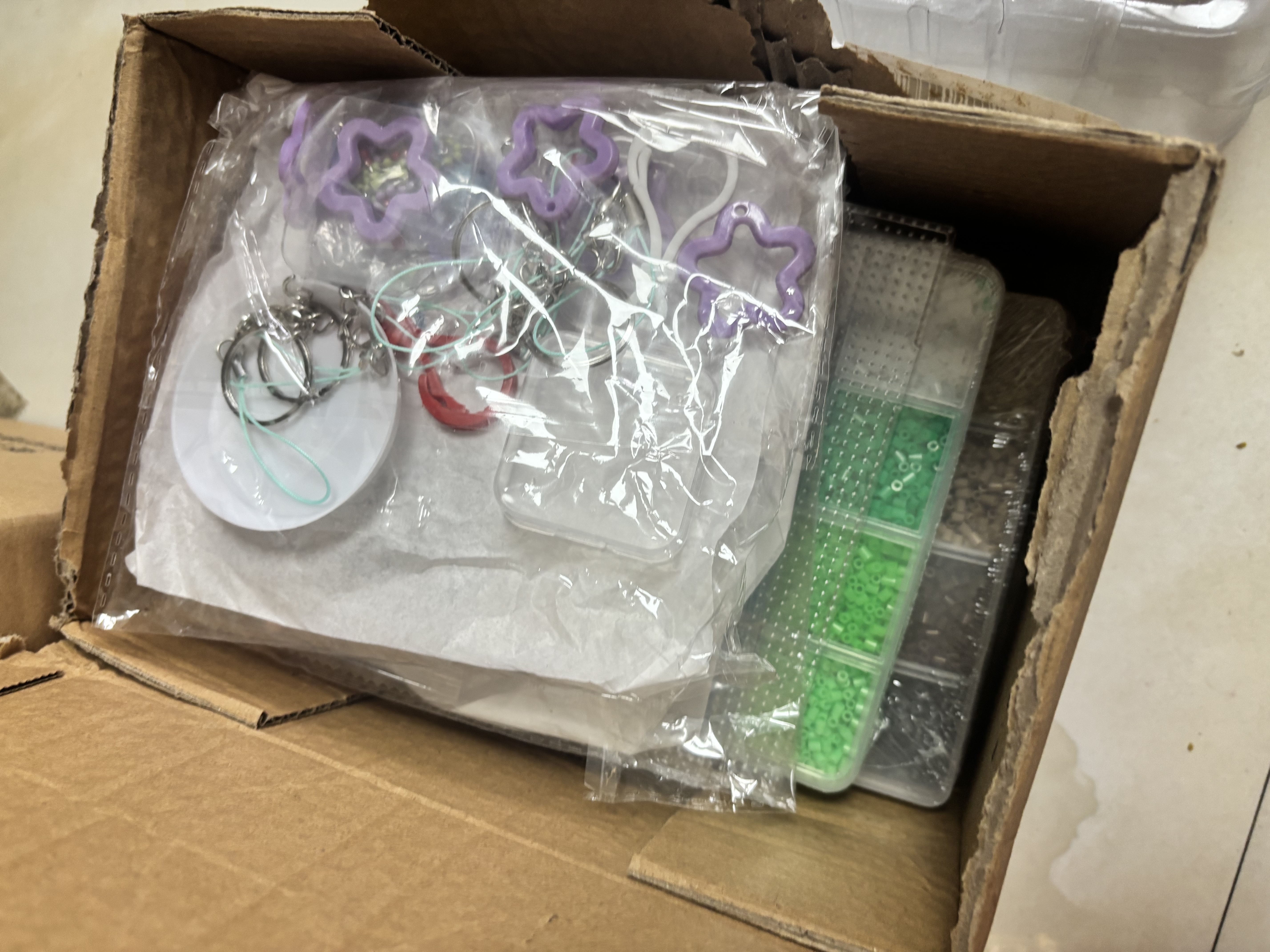 冠巢拼豆豆手工diy套装96色儿童玩具女孩生日礼物男孩3d立体工具包 实拍图