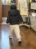 保姆鹅 【风墙】儿童羽绒服宝宝中长款护脸厚款外套保暖童装[NG2664] 炭黑 90 实拍图
