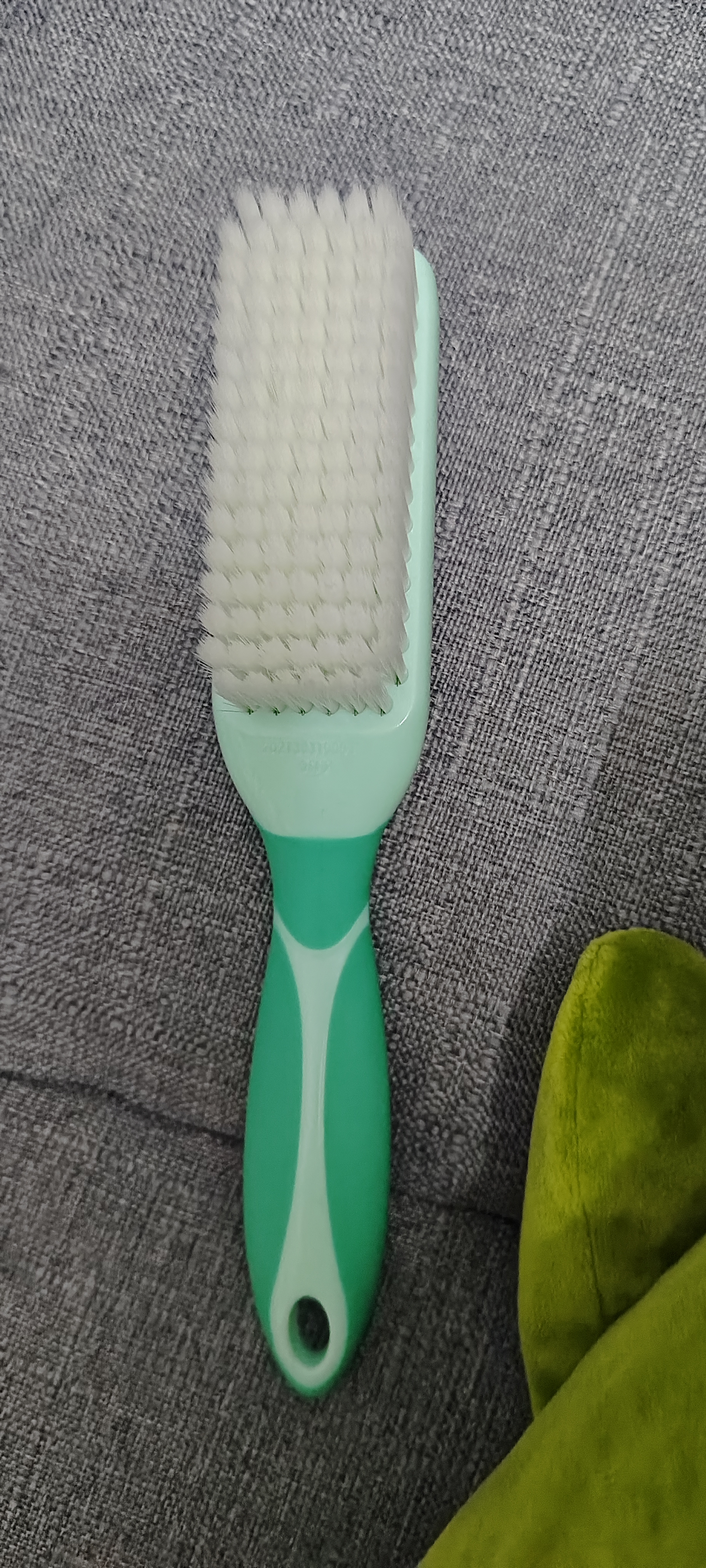 正妙软毛鞋刷子刷鞋神器多功能清洁刷不伤鞋网面鞋刷 蓝色+绿色双支装 实拍图