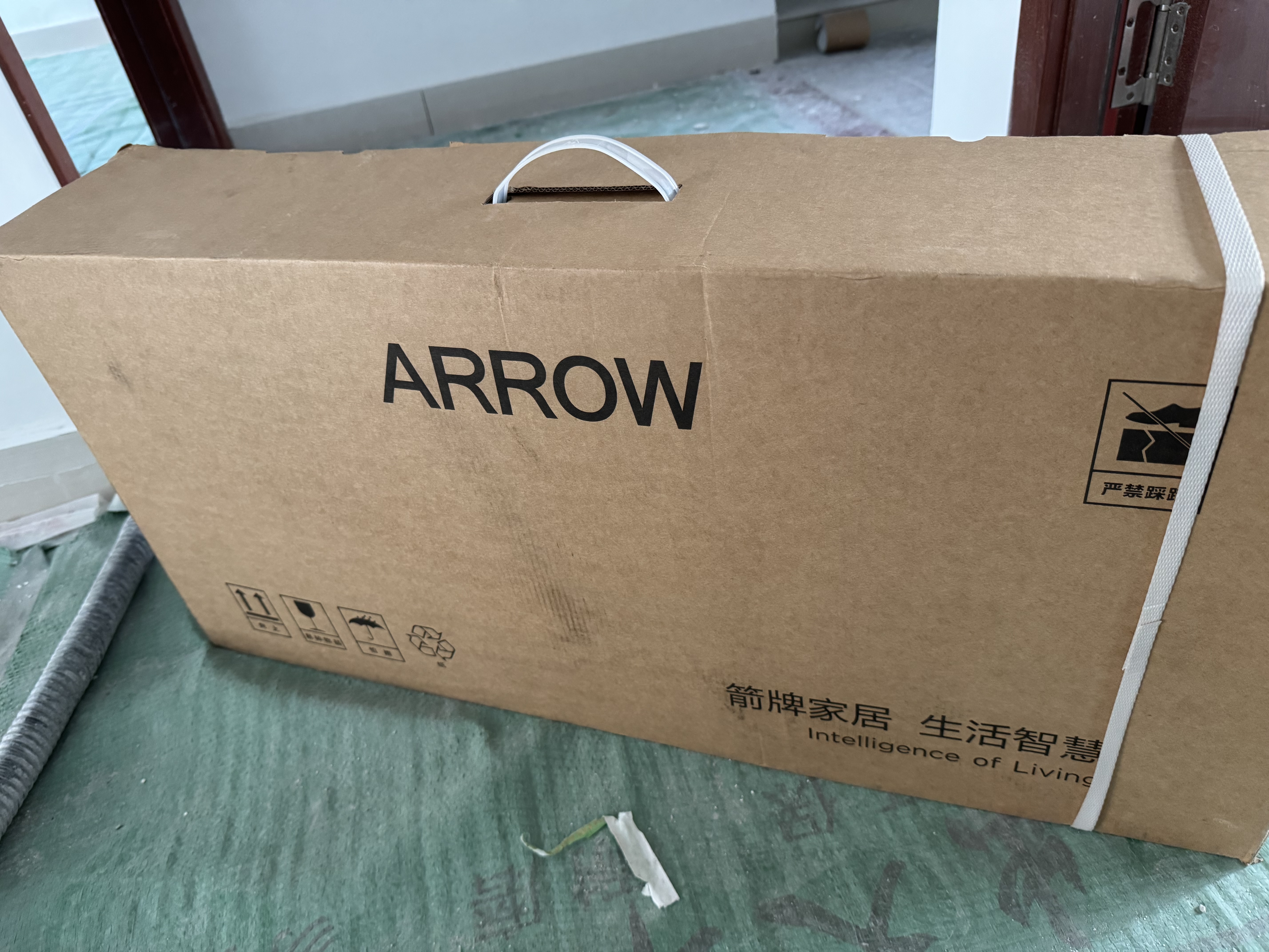箭牌（ARROW）淋浴花洒套装硅胶除垢增压莲喷头升级下出水洗澡沐浴手持顶喷全套 【枪灰方形巨幕顶喷】34168SPG-P2 实拍图