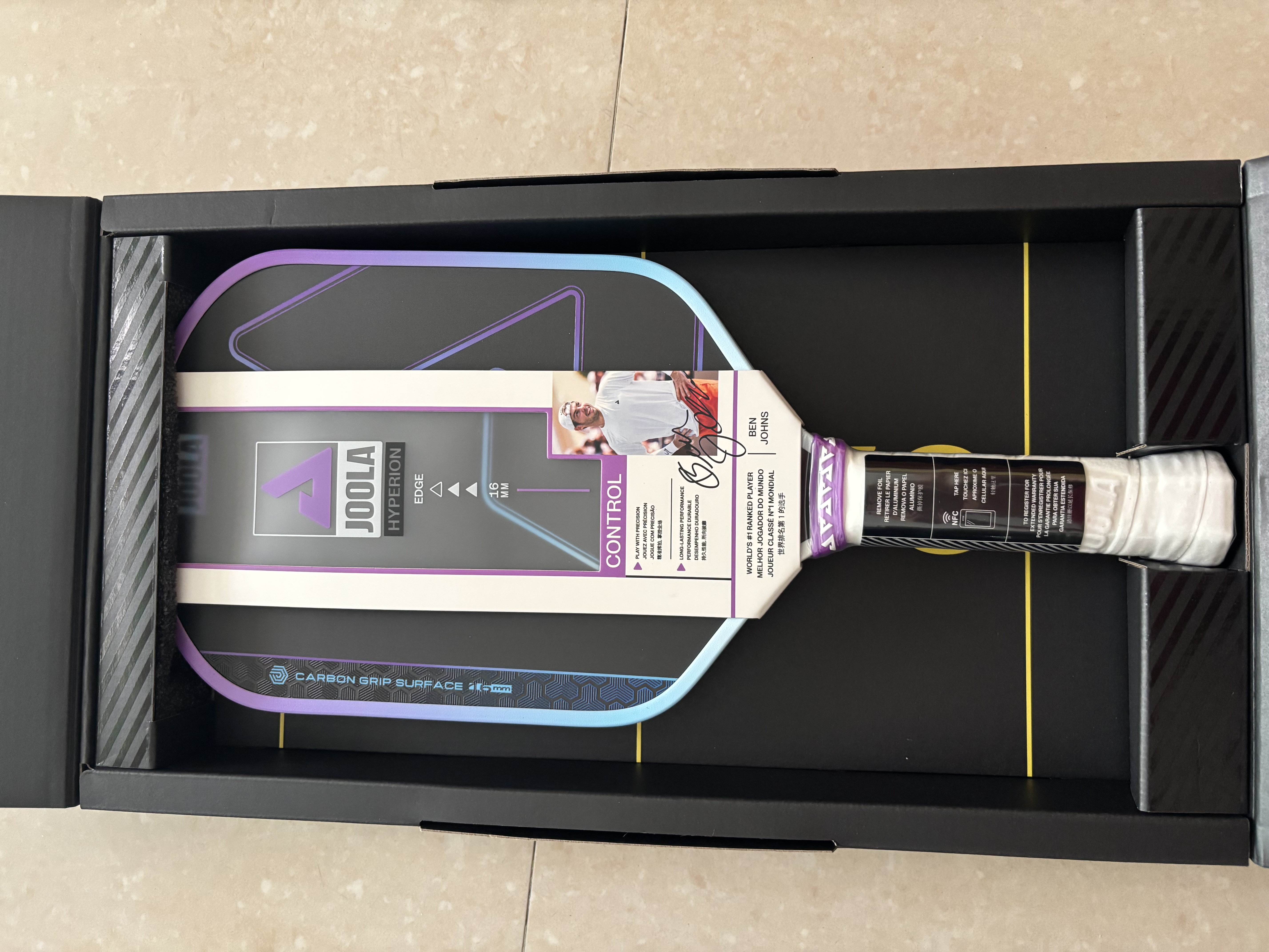 JOOLA尤拉匹克球拍进阶级球拍【均衡型】Hyperion Vision 16mm-风暴蓝 实拍图