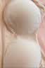 全棉时代纯棉哺乳文胸孕妇内衣孕产无缝软支撑肩开扣文胸XL/C85 贝壳杏粉 实拍图