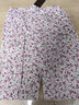 AB内衣睡裤女中老年春夏纯棉居家吸汗宽松透气女士中裤薄款家居裤 含苞S730 2XL 实拍图
