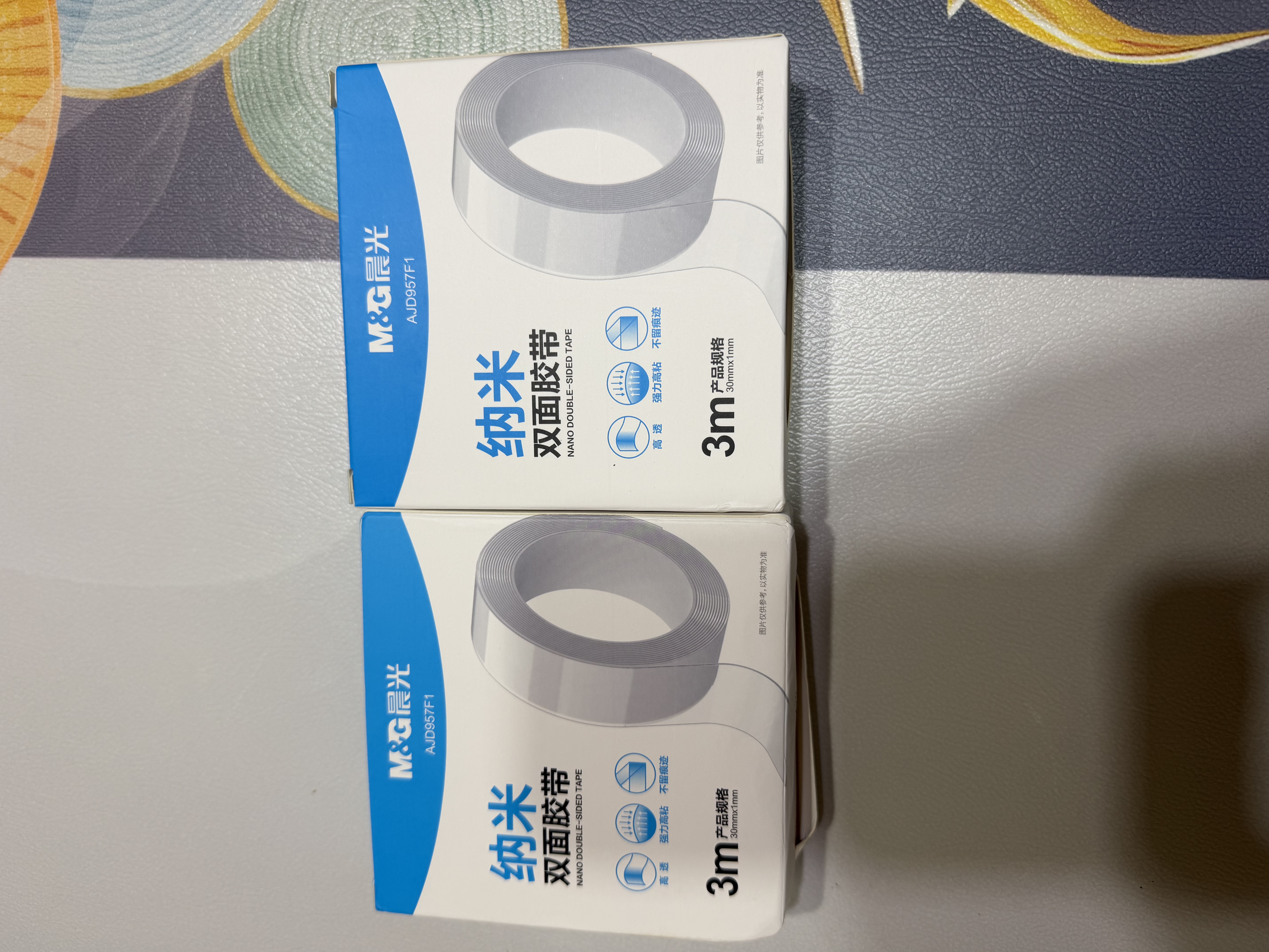 晨光（M&G）30mm*3m*1mm无痕纳米双面胶带 马年新年春联强力胶 透明防水胶 贴固定贴水洗家用车用窗花AJD957F1 实拍图