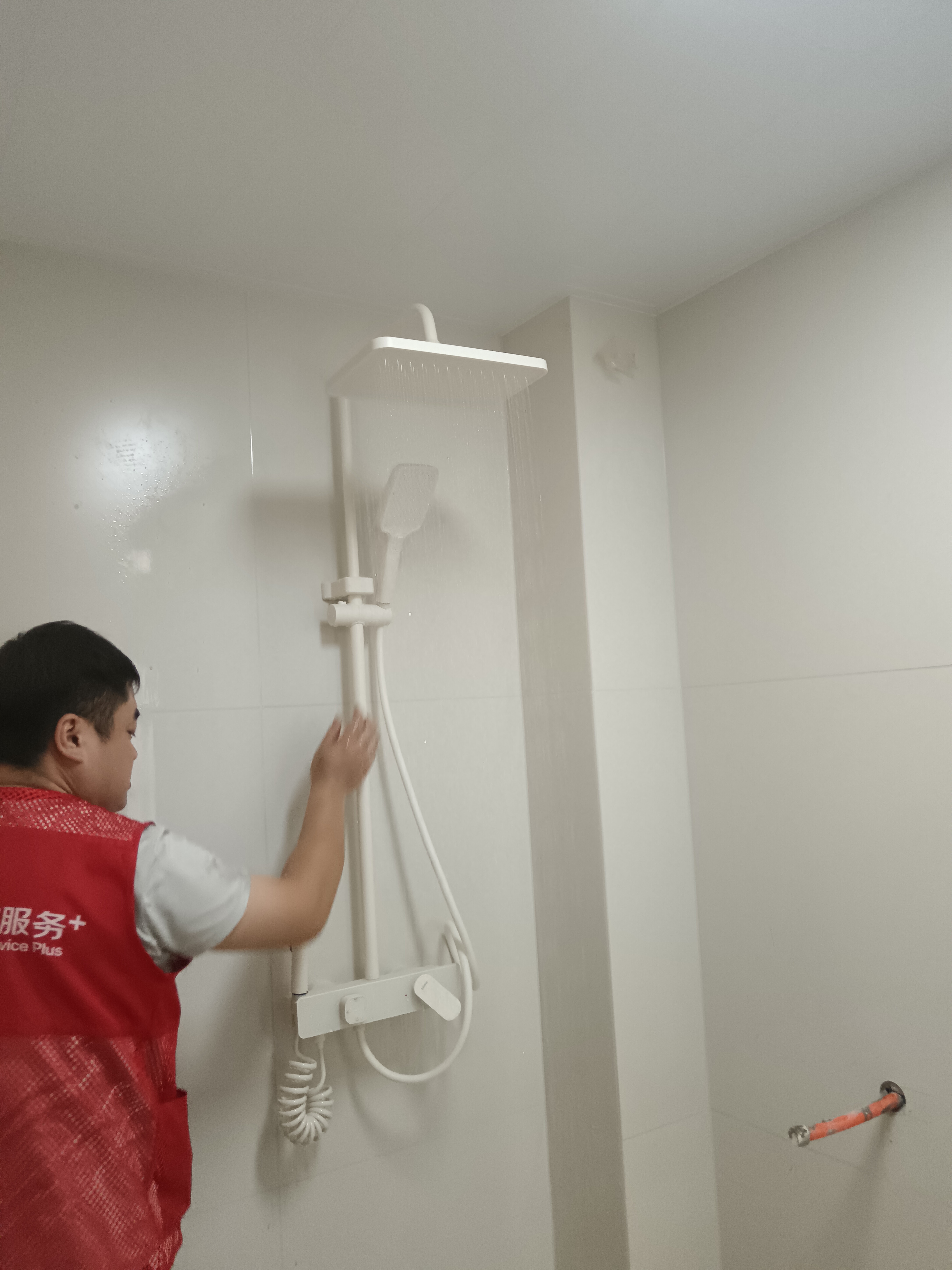 浪鲸（SSWW）卫浴智能花洒淋浴一体全铜水路增压顶喷头浴室淋浴器TS17 实拍图