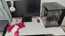 电脑桌台式家用电竞游戏桌办公书桌简约书房写字桌子 简约白碳纤纹单桌-100*60 实拍图