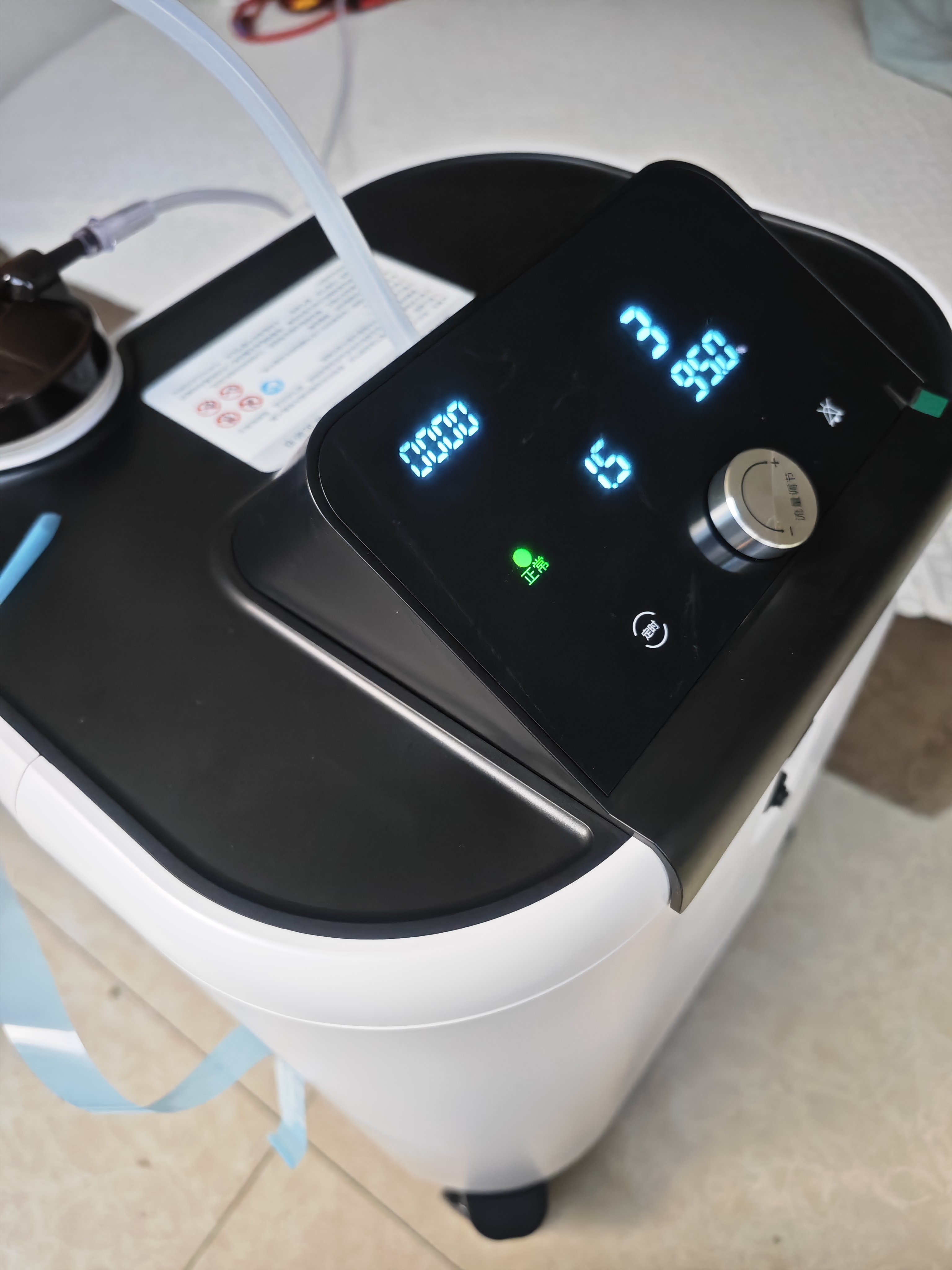 氧精灵5L升制氧机静音省电家用吸氧机老人医用级氧气机变频雾化国家补贴 实拍图