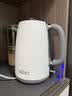 膳魔师（THERMOS）烧水壶电热水壶2026新款家用大容量全304不锈钢一体食品级开水壶旅行便携式养生壶办公室泡茶专用 1.7L 【真沸腾】简约经典白 实拍图