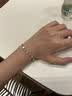 GLTEN施华洛世奇锆四叶草足银手链女2026新款轻奢中秋节生日礼物送女友 实拍图