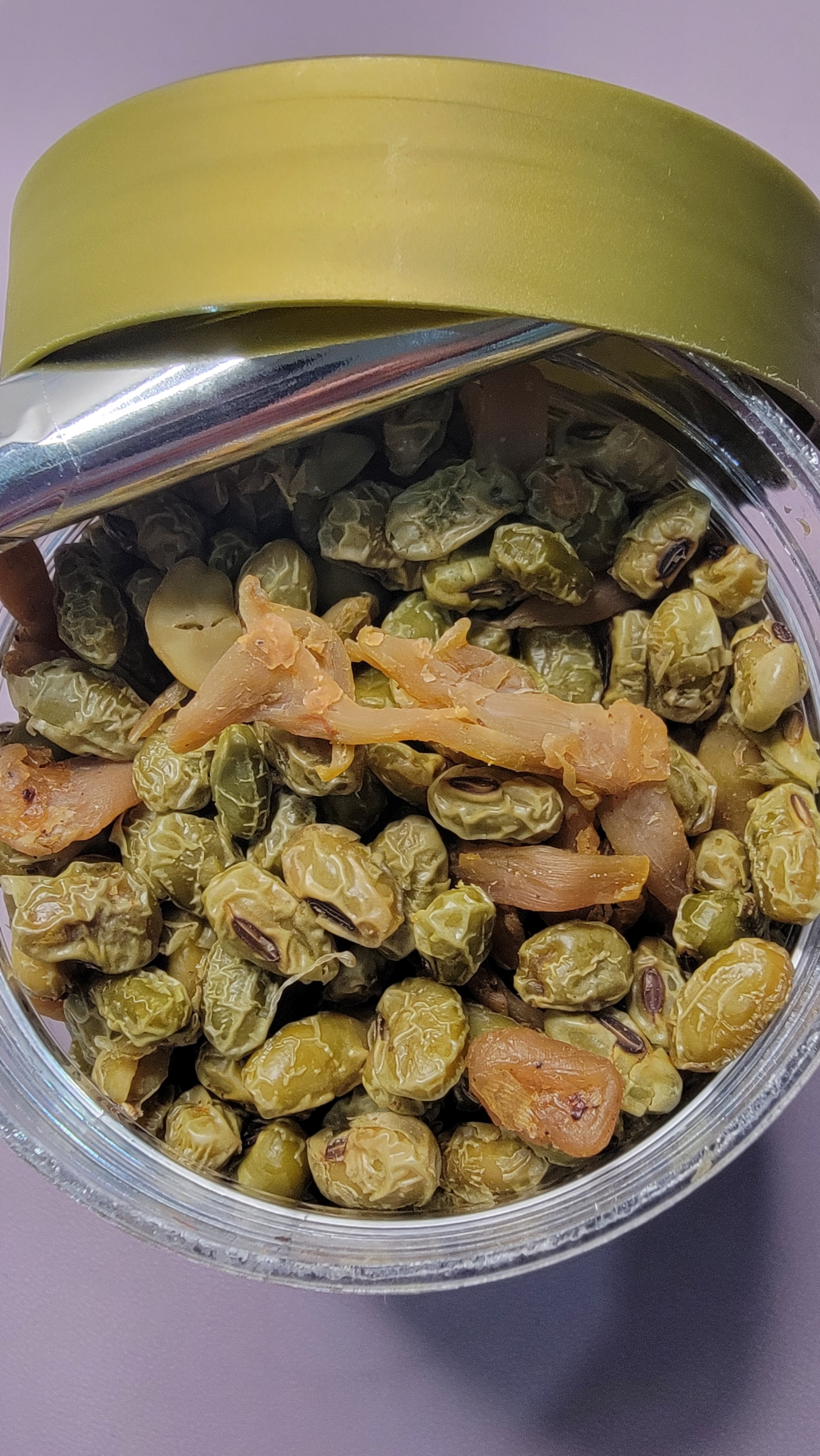老香农新货农家青豆笋丝500g罐装水煮多味笋干临安特产青豆小吃小零食 实拍图