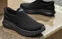 斯凯奇（Skechers）健步鞋男士秋季闪穿休闲鞋足弓支撑宽楦一脚蹬软底运动鞋 实拍图