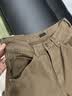 优衣库宽松廓形牛仔裤常规款女装男装/弯刀镰刀裤482280 487973 487973/37栗色 27 /160/68A 实拍图