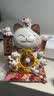 吉猫堂招财猫开业大摆件店铺开业送礼前台收银台装饰品家居乔迁送礼礼品 【店长推荐】32CM高【八方进财】当次日达 【礼盒+坐垫+围脖】电池插电两用 实拍图