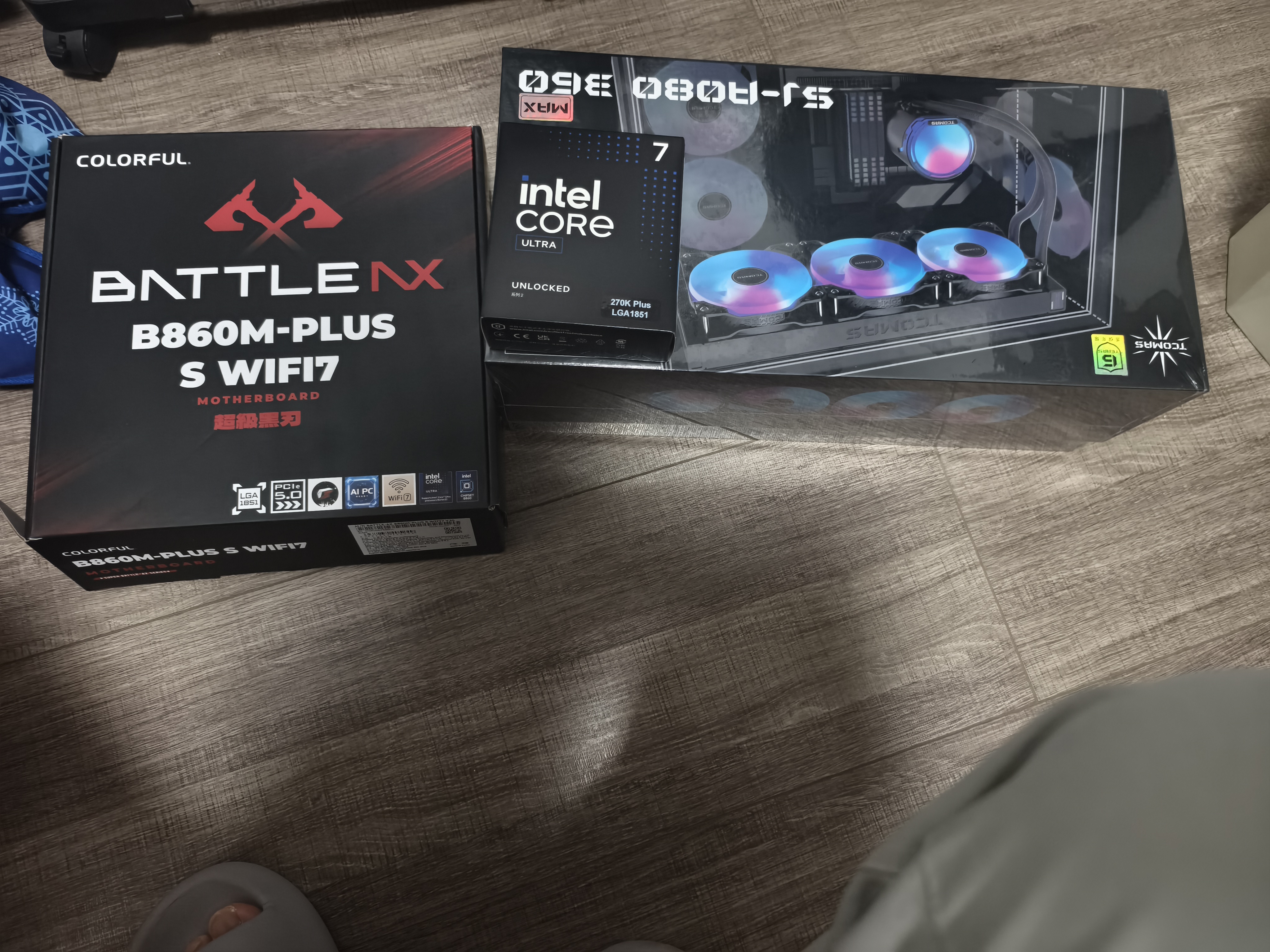 TCOMAS钛钽SJ-A080 360黑色 一体式CPU水冷散热器 大冷头加厚冷排风扇ARGB光效 支持intel/AMD 实拍图