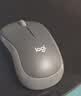 罗技（Logitech）M185鼠标 无线鼠标 办公鼠标 对称鼠标 黑色灰边 带无线2.4G接收器 实拍图