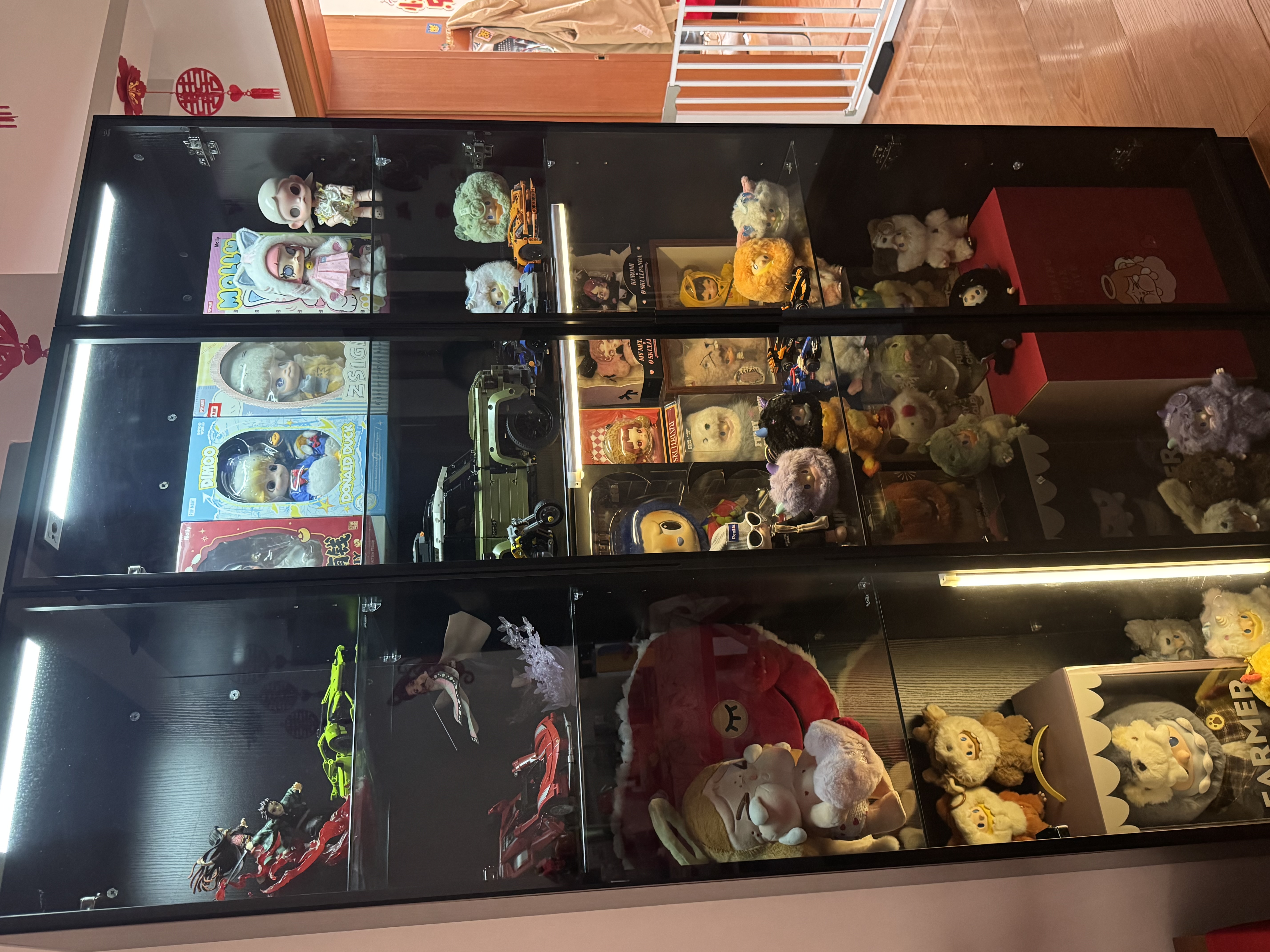 几光展示柜遥控灯超薄无线人体感应灯LED手办痛柜鞋橱柜灯带充电灯条 实拍图