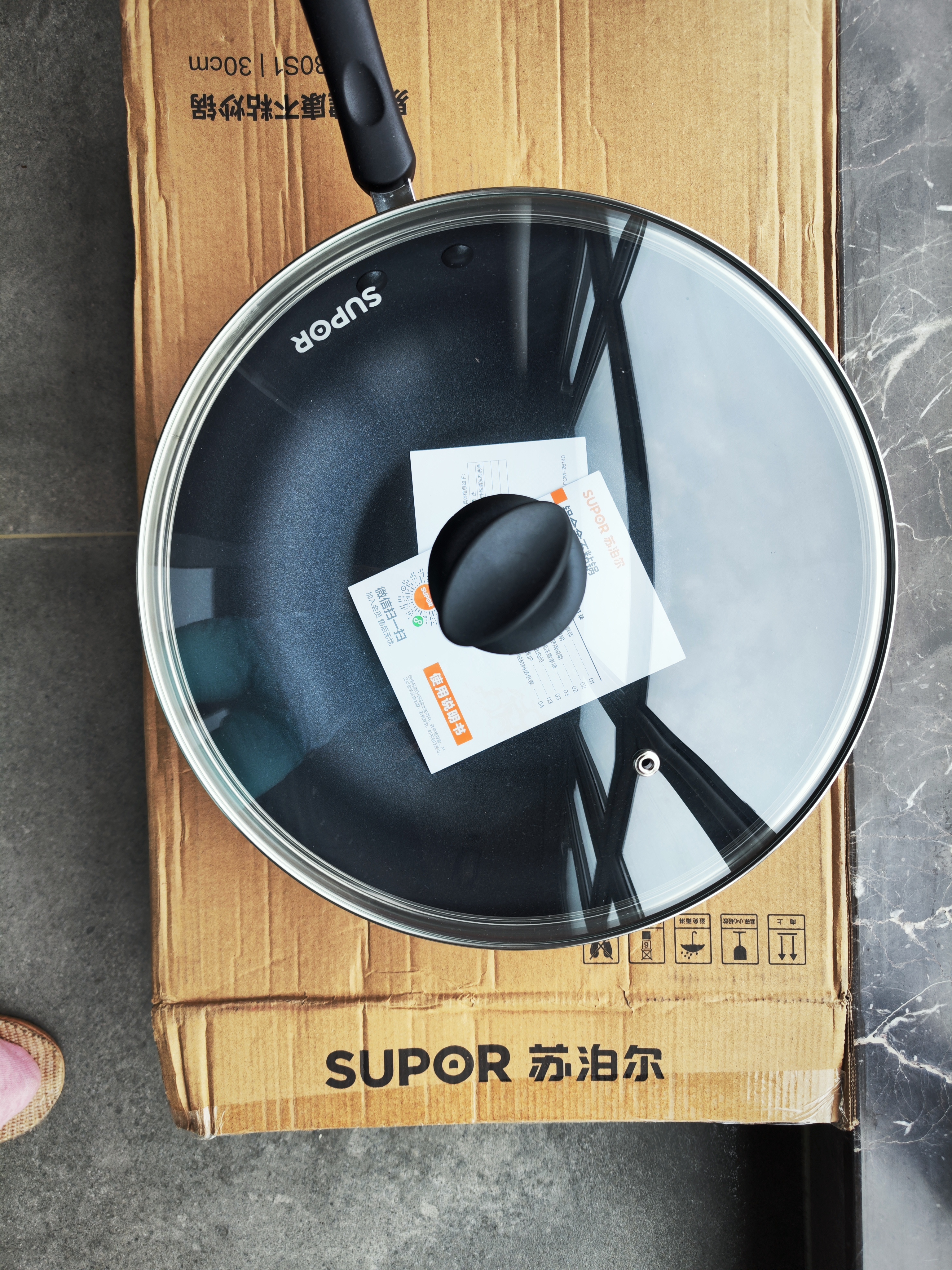 苏泊尔（SUPOR）易洁不粘锅炒锅30cm电磁炉燃气通用家用健康炒菜锅煎锅PC30S1 实拍图