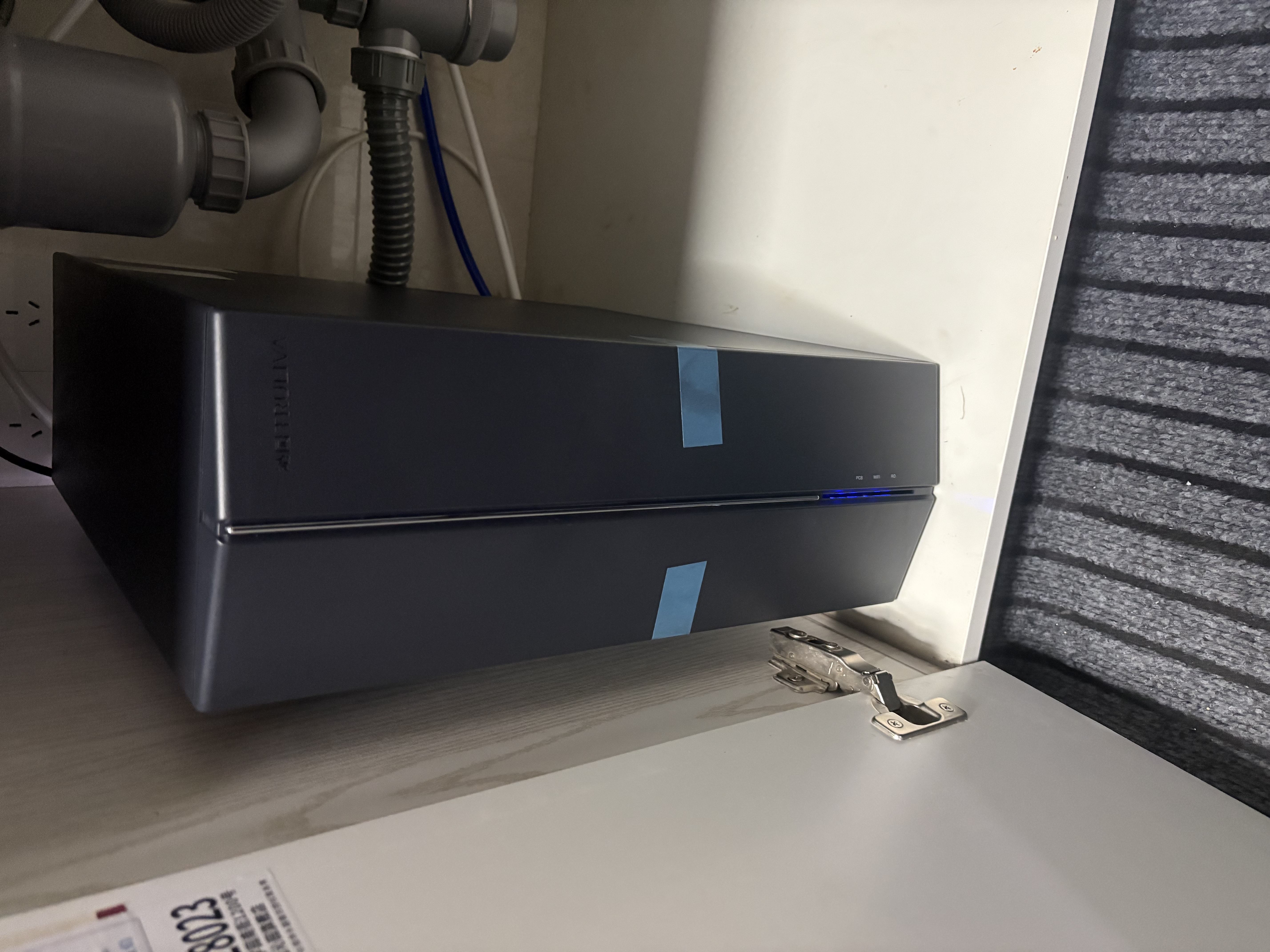 沁园家庭用双子芯5.0净水器1200G 10年RO过滤器 1400G初始流速体验厨房台下式直饮水一体机UR-D71272 实拍图