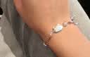 中国黄金（CHINA GOLD）足银蝴蝶小猫手链女款百搭高级感手饰情人节生日礼物送女朋友爱人 【今/次日达】足银蝴蝶小猫手链 实拍图