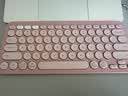 罗技（Logitech）时尚系列K390无线蓝牙键盘 超薄便携  K380升级版 粉色 79键 实拍图