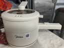 美的（Midea）电煮锅 小电锅 电蒸锅 宿舍小锅多功能锅辅食锅 1.6L学生寝室一体泡面小火锅电煮锅XZE2017 配蒸笼 实拍图