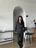 LULU CARTER蔡徐坤同款真丝睡衣男女情侣款秋冬季高端桑蚕丝家居服条纹礼盒装 黑色条纹男款-长袖长裤 【现货秒发】 L 【建议100-120斤】 实拍图
