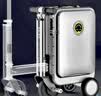爱尔威（Airwheel）电动行李箱可骑行智能拉杆箱可坐可代步20英寸登机箱 青春版—银 实拍图