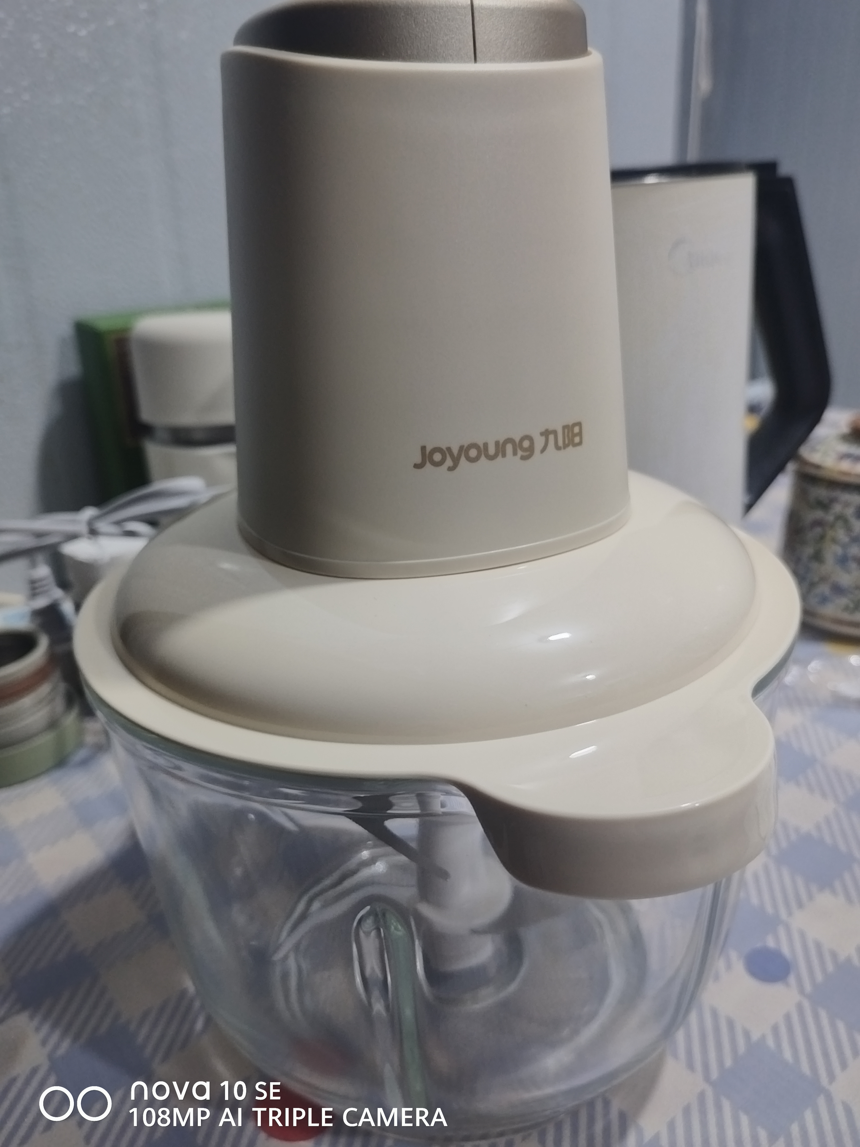 九阳（Joyoung）绞肉机家用绞馅机碎肉机电动多功能料理搅拌打肉馅蒜蓉机不锈钢磁吸无孔搅肉机LA356 实拍图