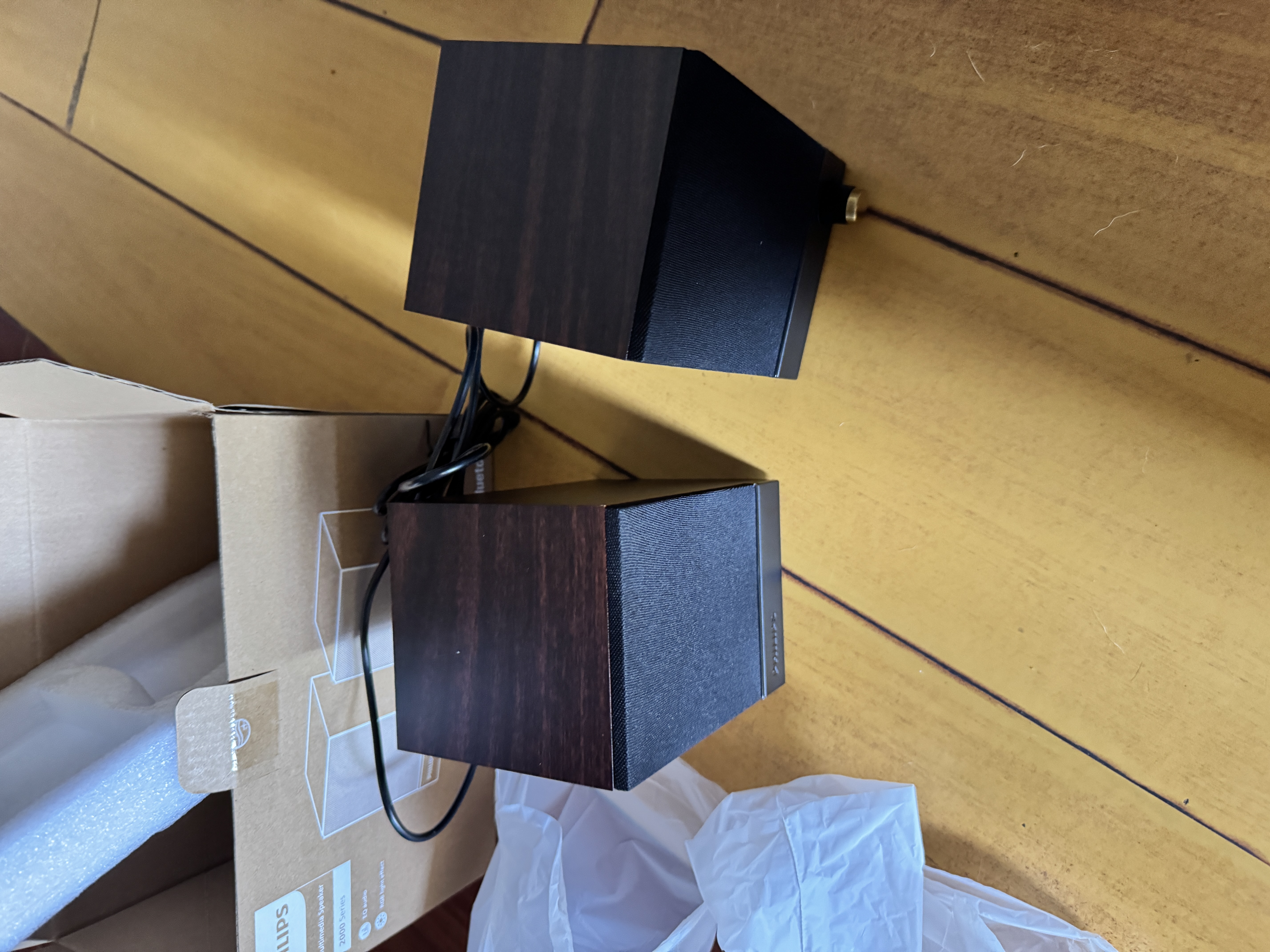 飞利浦（PHILIPS）蓝牙音箱木质电脑音响电竞游戏音箱桌面多媒体笔记本家用台式有线高音质低音炮扩音器礼物SPA2200 实拍图