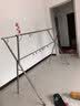 妙美晾衣架落地不锈钢可折叠伸缩室内阳台晒被子三杆加粗全不锈钢大容量防风宿舍学生 实拍图