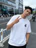 名创优品（MINISO）短袖t恤男士夏季新款重磅纯棉上衣服休闲宽松半袖体恤 白 M 实拍图