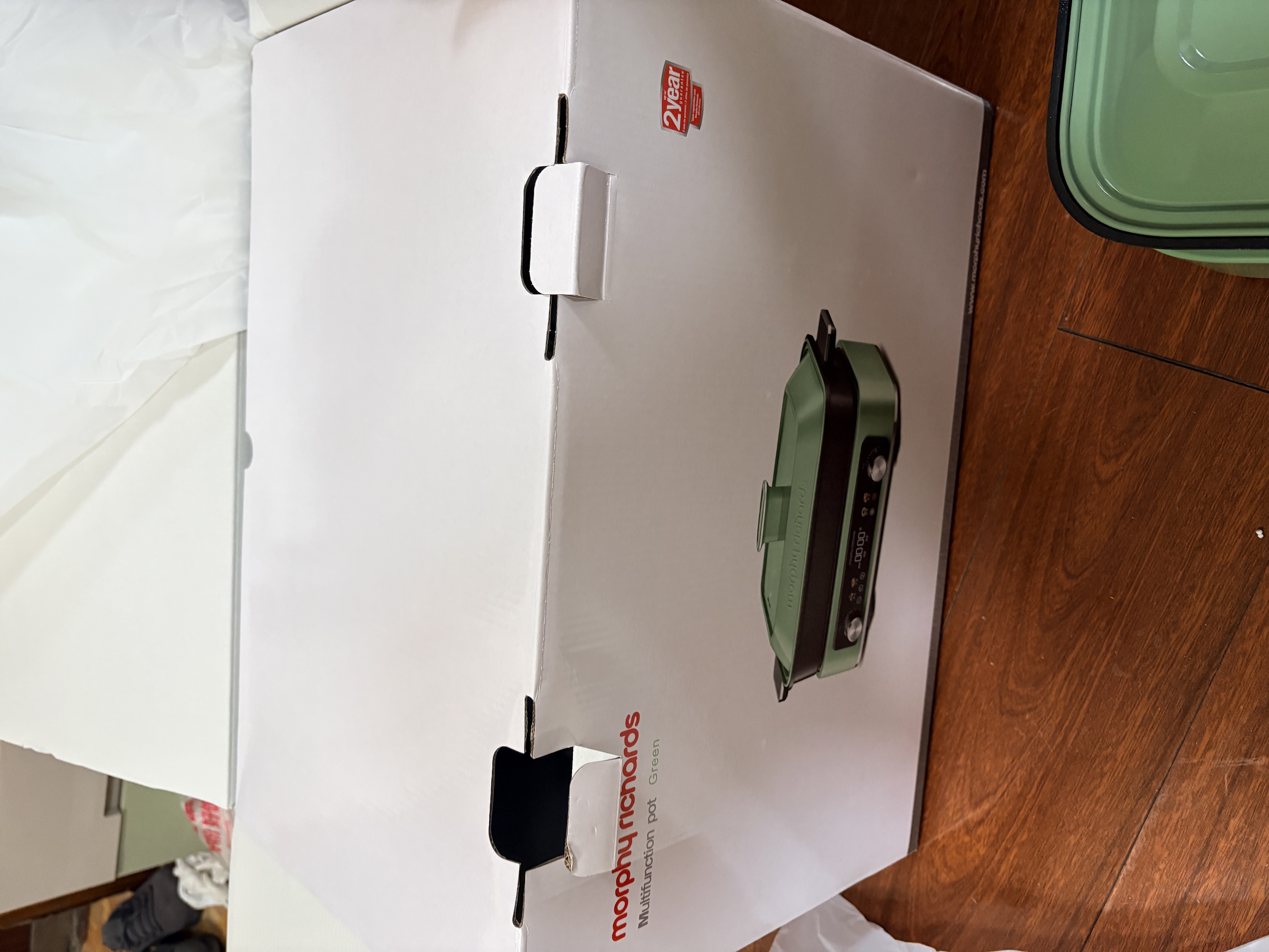 摩飞电器（Morphyrichards）多功能锅四代料理锅鸳鸯电热火锅专用烤鱼家用分体6L大容量涮烤肉盘蒸煮煎炒一体围炉煮茶器MR9288 清新绿(标配+鸳鸯锅）6L 实拍图