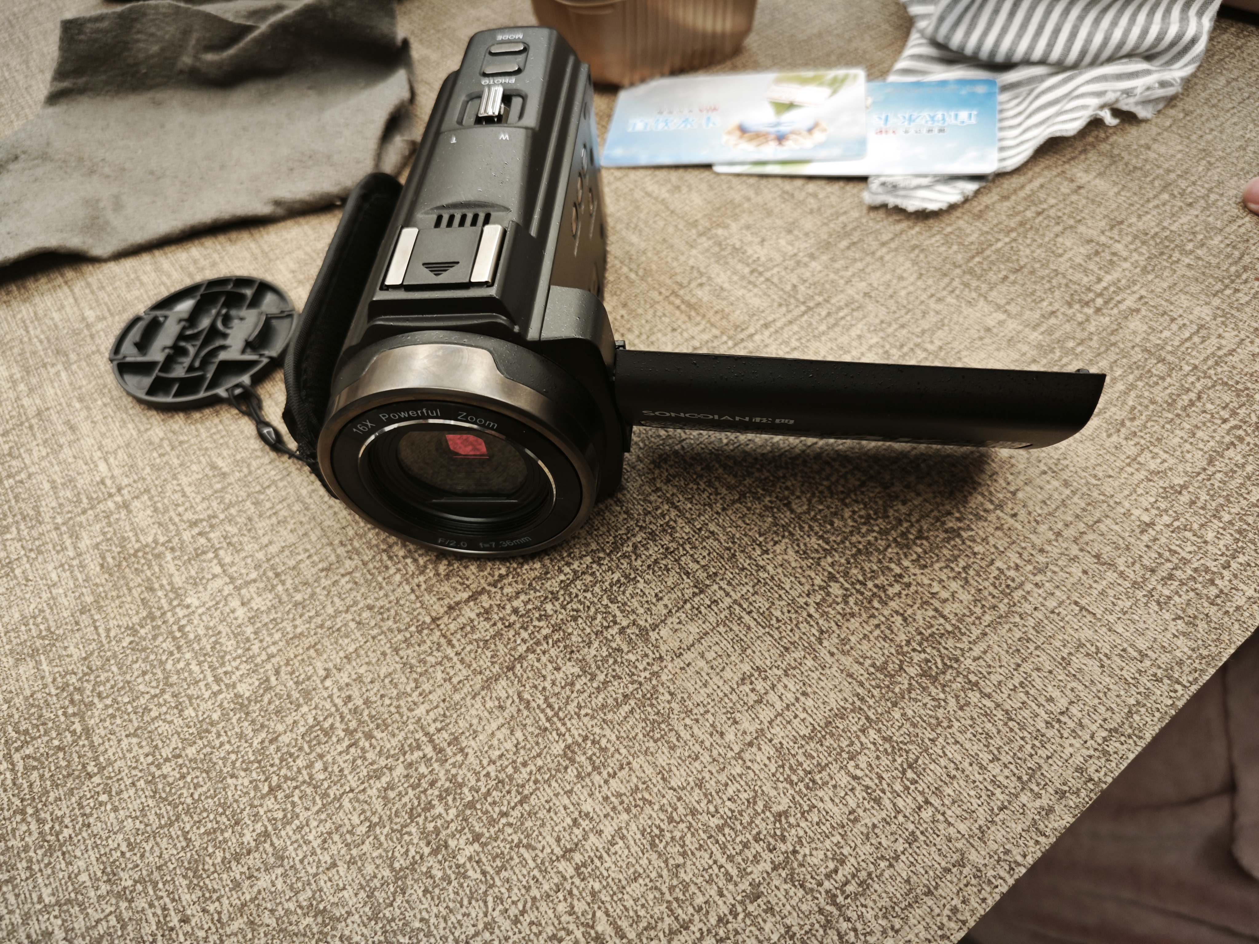松典（SONGDIAN）数码摄像机便携式vlog拍录一体专业手持4K高清红外夜视dv254k 官方标配 64G 内存 实拍图