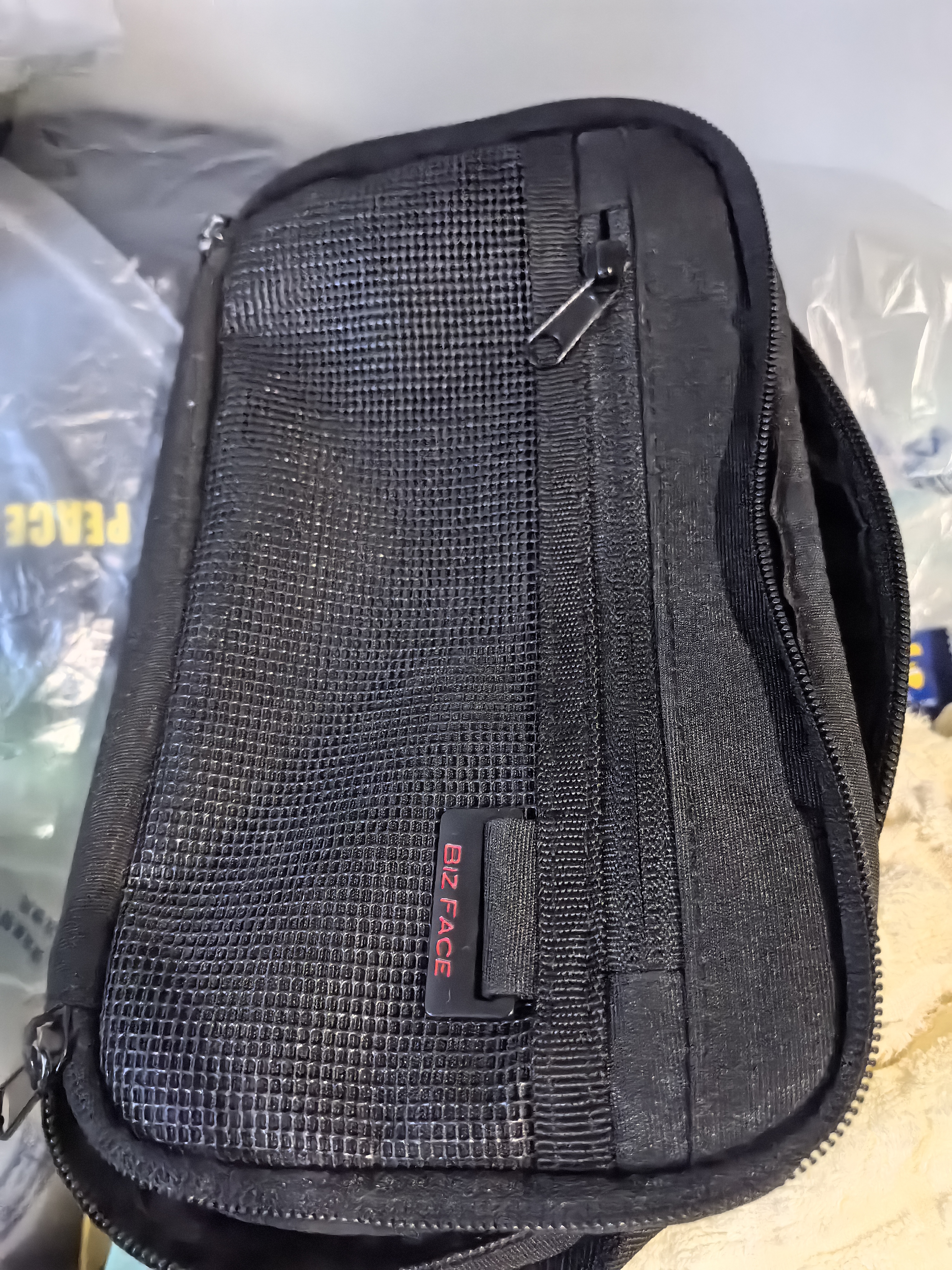 山业（SANWA）旅行便携包 数据线电源线收纳包 充电器数码配件整理袋 黑色 实拍图