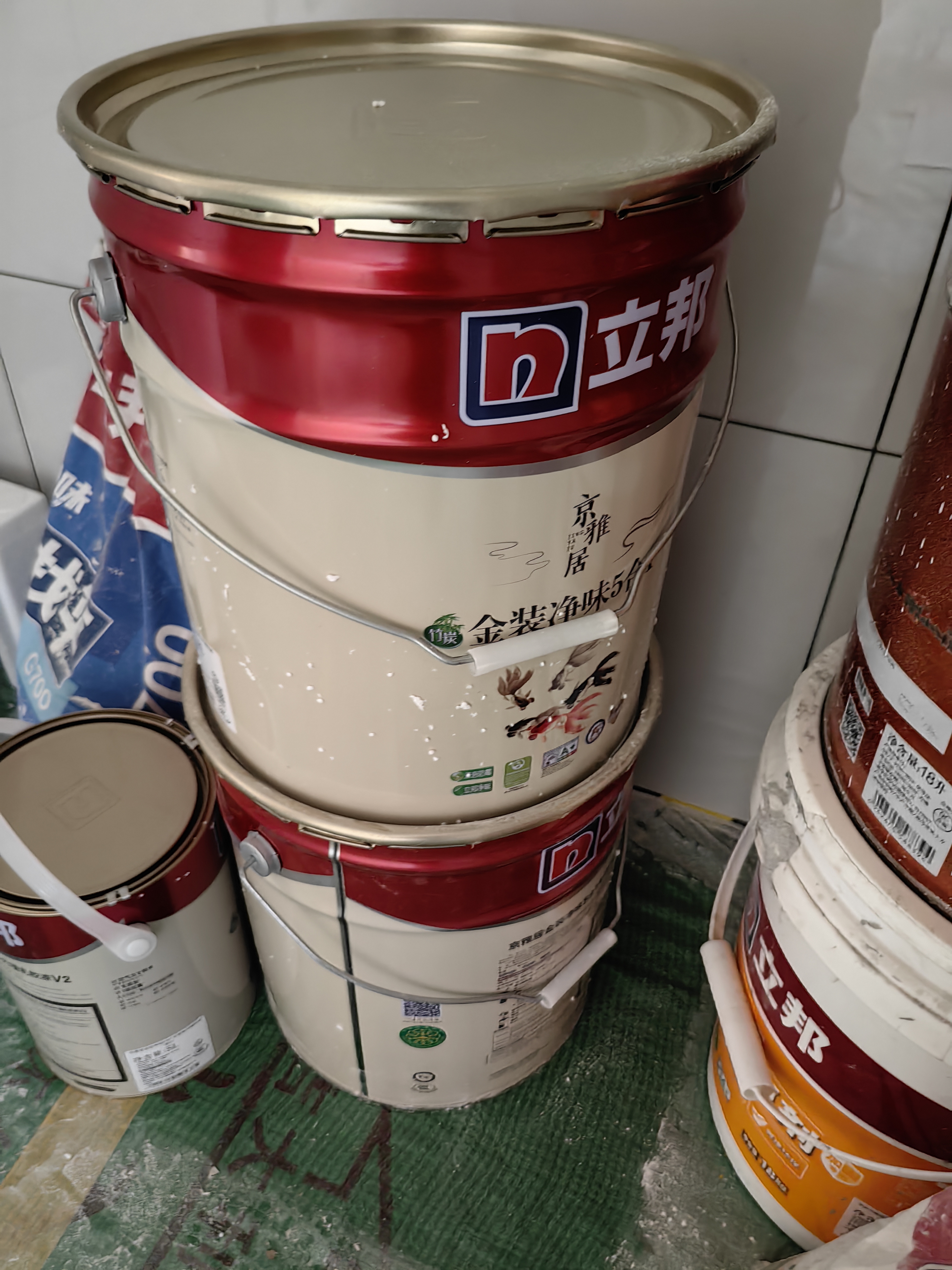 立邦乳胶漆京雅居金装净味5合1内墙油漆涂料墙面漆白漆防霉5L/约7kg 实拍图