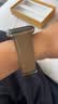 ROMISS适用苹果手表表带荔枝纹真皮iWatch表带 applewatch s12/11/10/s9/ultra新款腕带高级感皮质男女款 大象灰-男女通用款 (S) 40/41/42mm表盘-银色针 实拍图