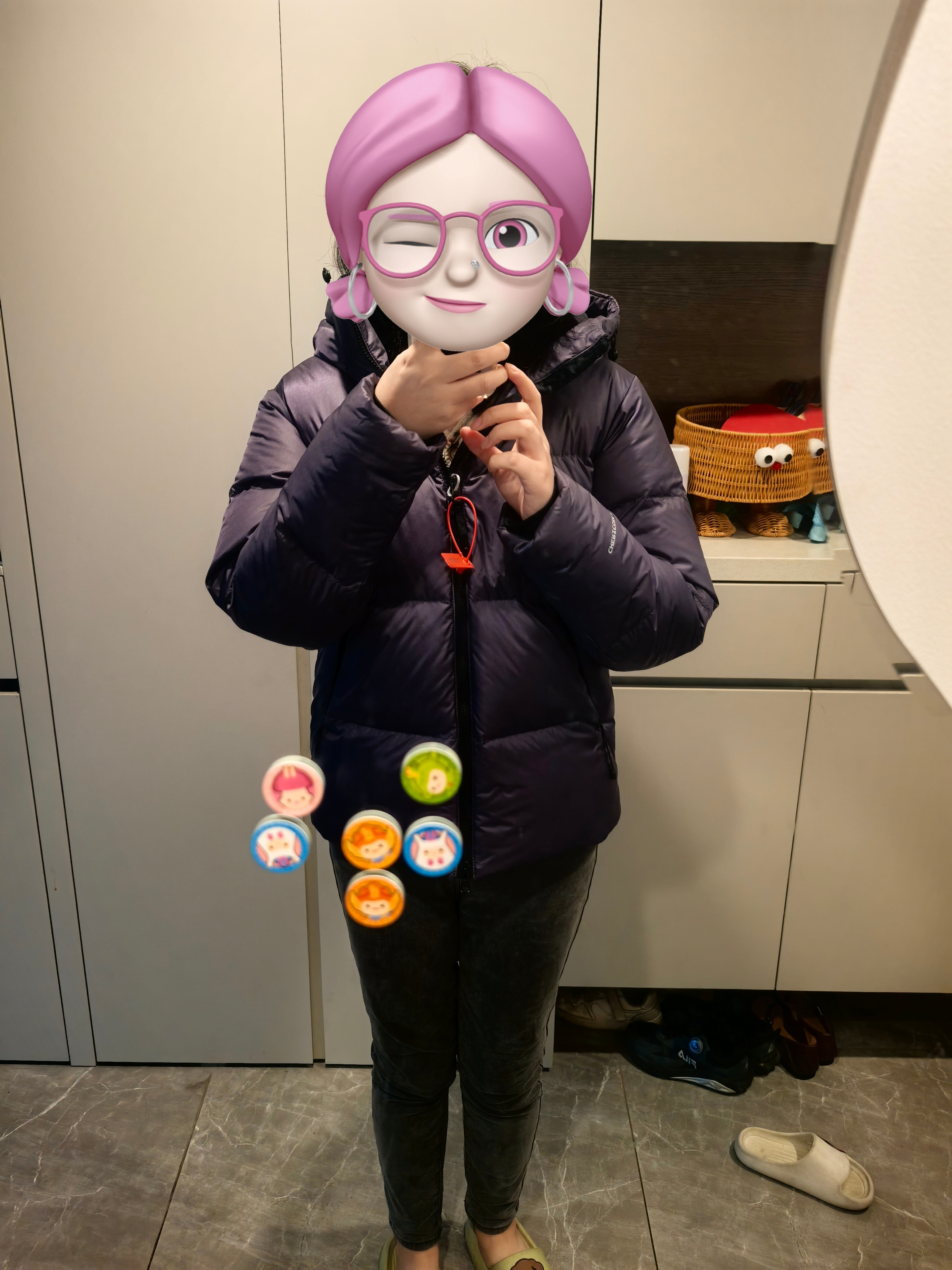 千仞岗【杨洋同款】羽绒服男女同款短款外套秋冬季新款钻石系列羽绒服 西梅紫 M (165) 实拍图
