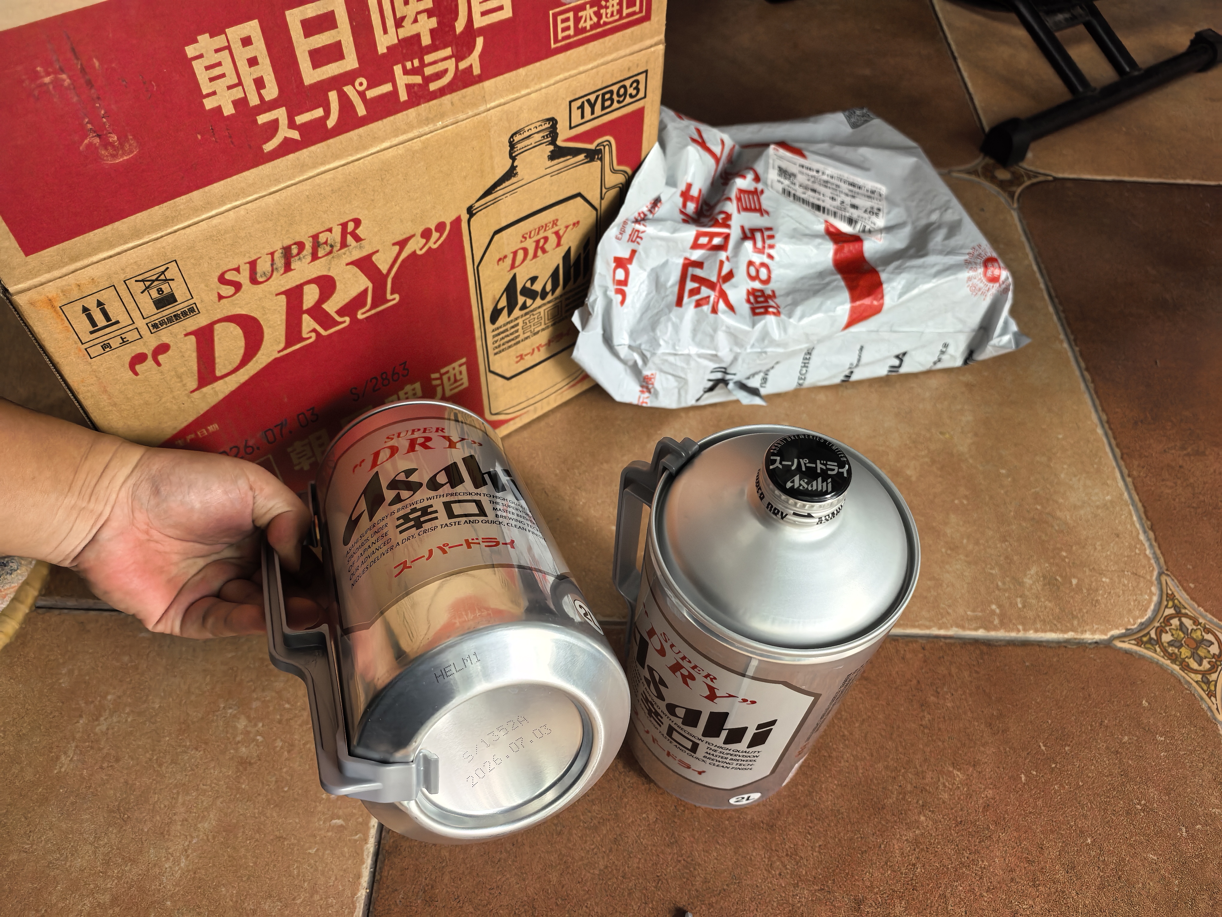Asahi朝日超爽啤酒  2L单桶装 10.9度日本原装进口 实拍图