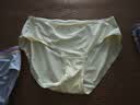 蕉内银皮301S女士精梳棉内裤女生中腰10A抗菌撞色腰带透气三角礼盒3件 实拍图